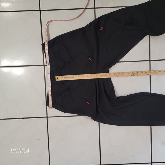 WiPro Mens Quick-Dri Black Jogger Pants M 32-34 Polyester Spandex - Picture 5 of 8